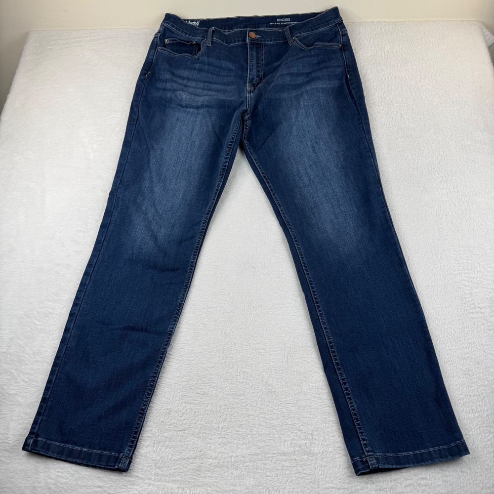 Mugsy Kinzies Jeans Mens 38x32 Dark Blue Straight Leg Stretch FLX4NKZ-38X32